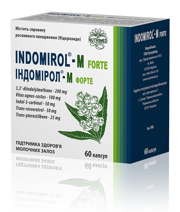 INDOMIROL_M_FORTE_60_Caps_new_2025 Індомірол